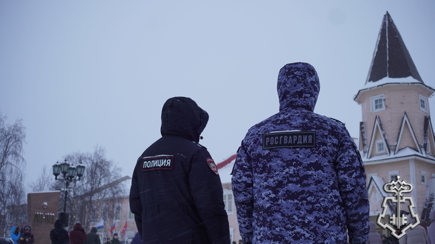 Росгвардия и полиция обеспечили безопасность более 600 участников празднования Дня Героев Отечества в НАО